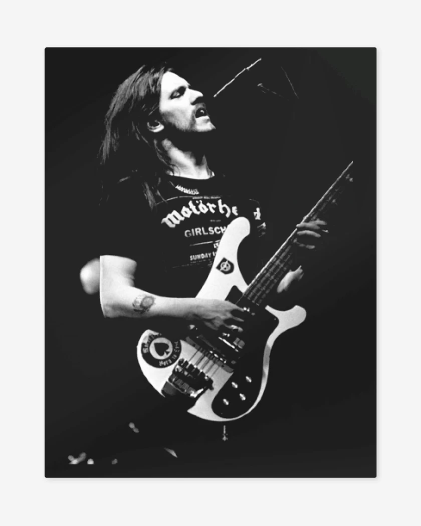 Print metalico Negro de Lemmy