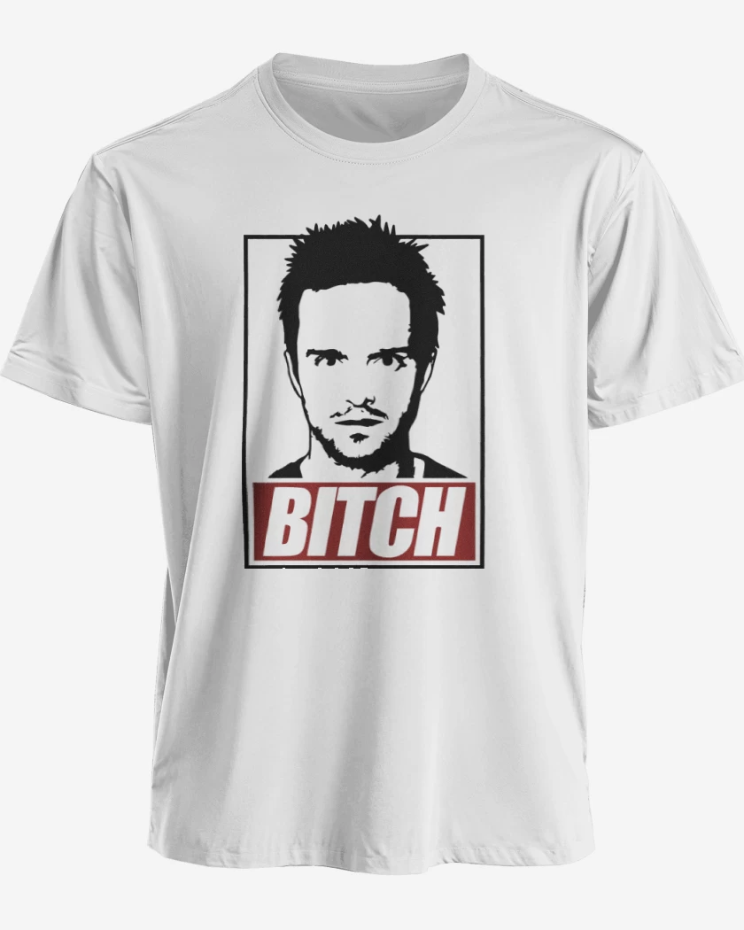 Polera premium Blanco de Jesse - Bitch
