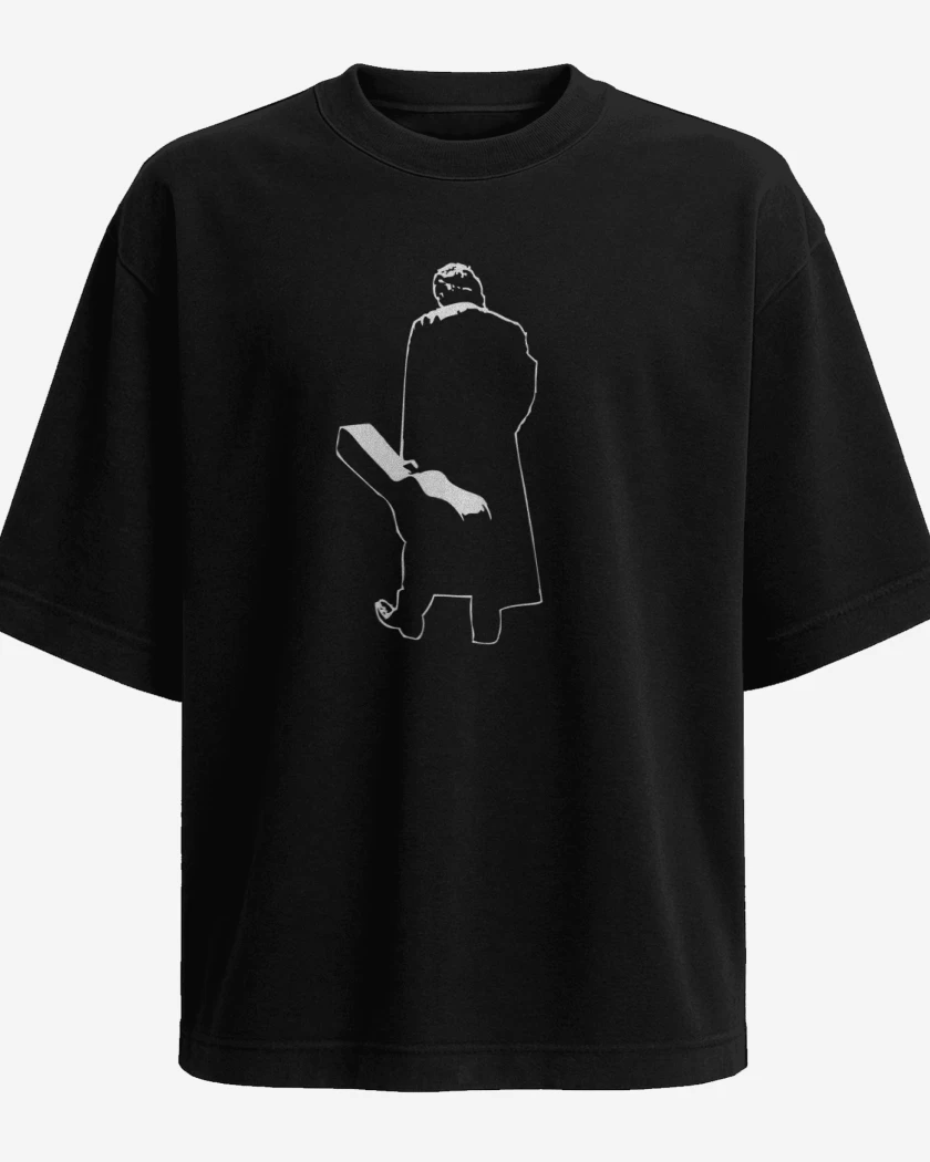Polera Oversize Negro de Man in black