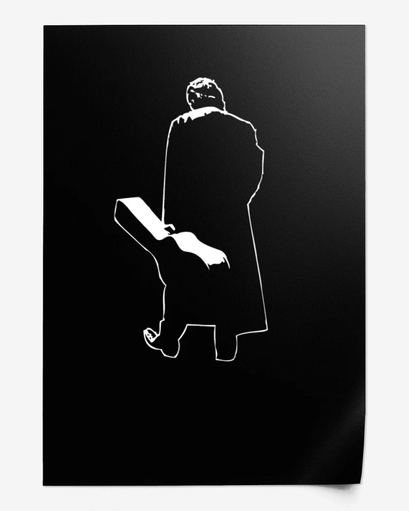 Print Man in black