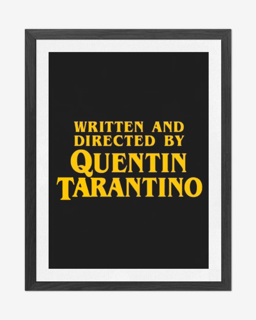 Cuadro decorativo Negro de Directed by Tarantino