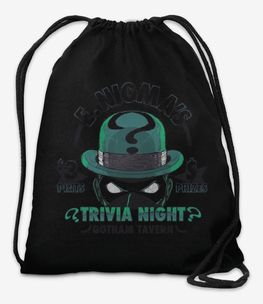 Mochila Negro de Acertijo Trivia