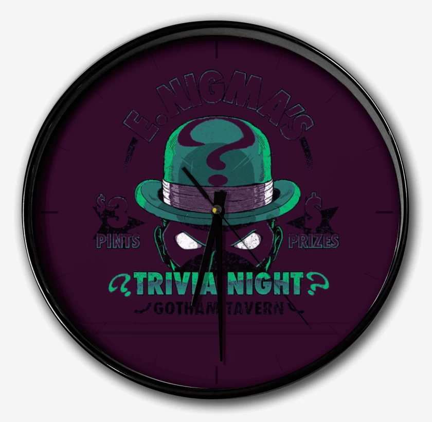Reloj Morado de Acertijo Trivia