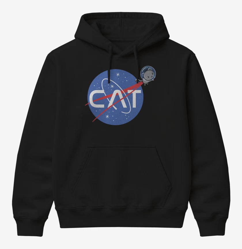 Poleron Canguro básico Negro de Cat Nasa