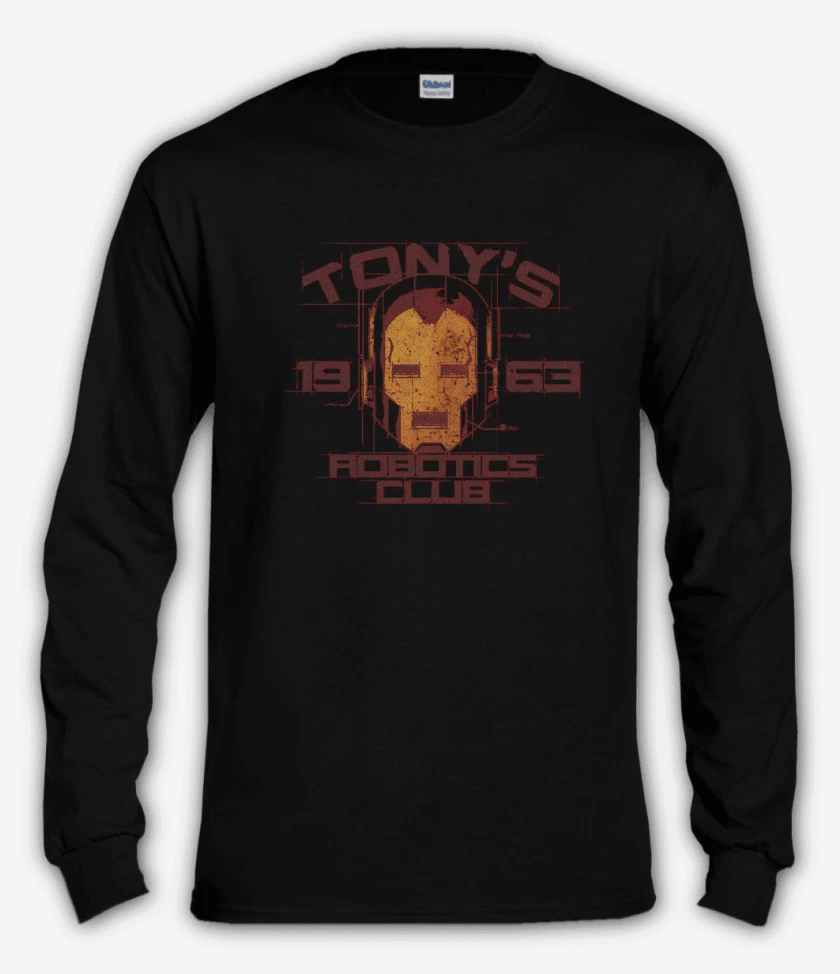 Polera manga larga Negro de Tony first iron man 