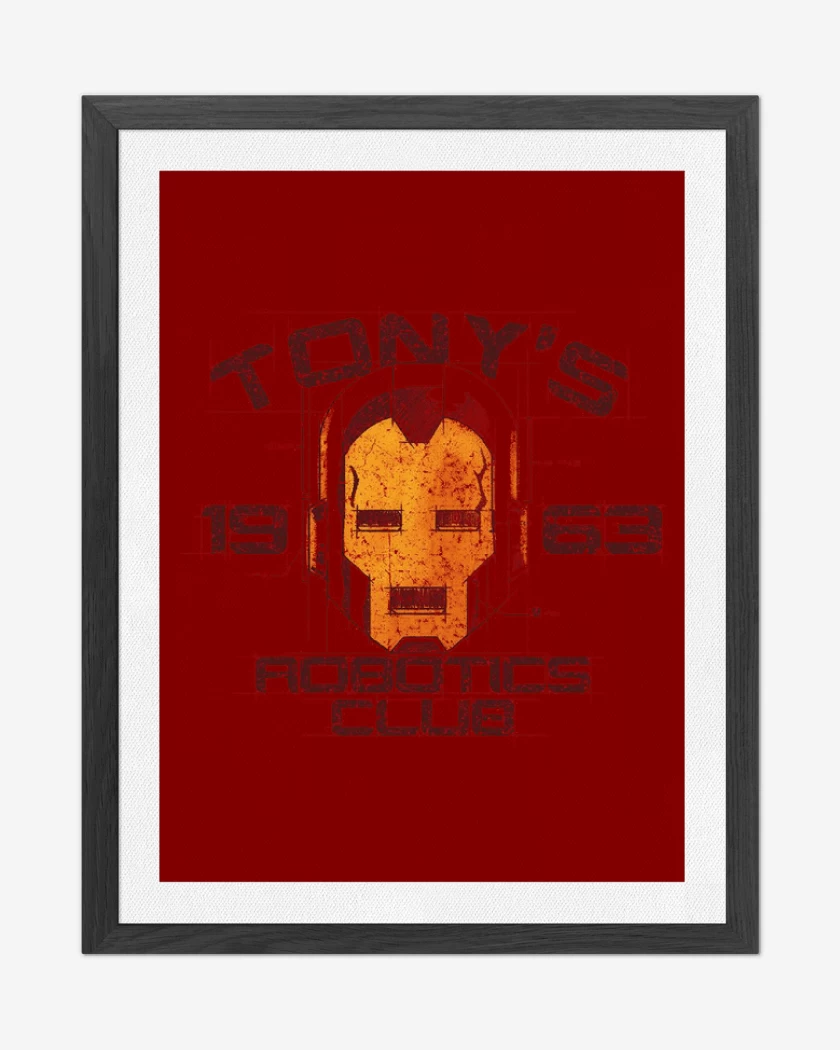 Cuadro decorativo Rojo de Tony first iron man 