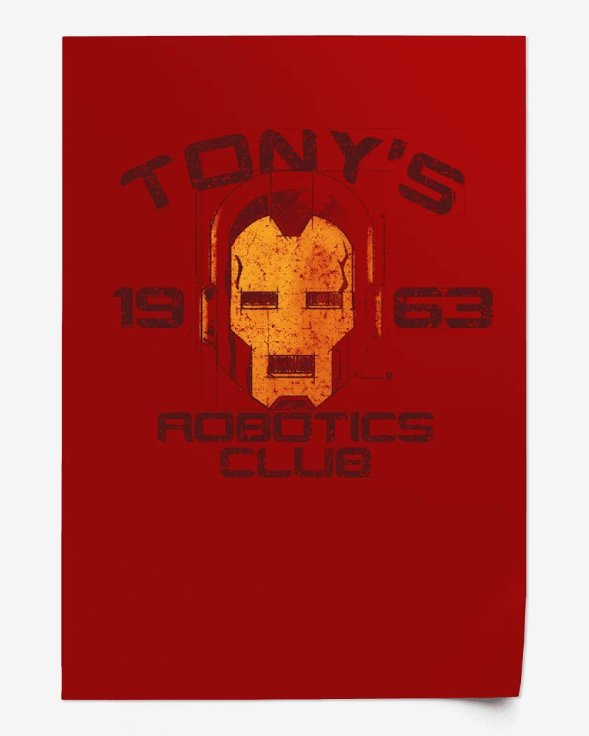 Print Tony first iron man 