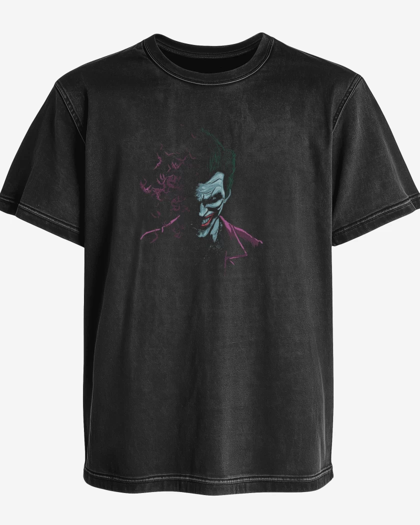 Polera desgastada Negro de Batjokerr