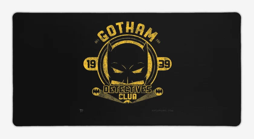 Mouse pad Gamer Negro de Gotham Detectives 