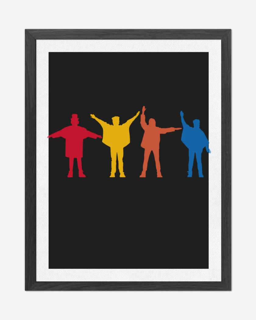 Cuadro decorativo The Beatles - Siluetas