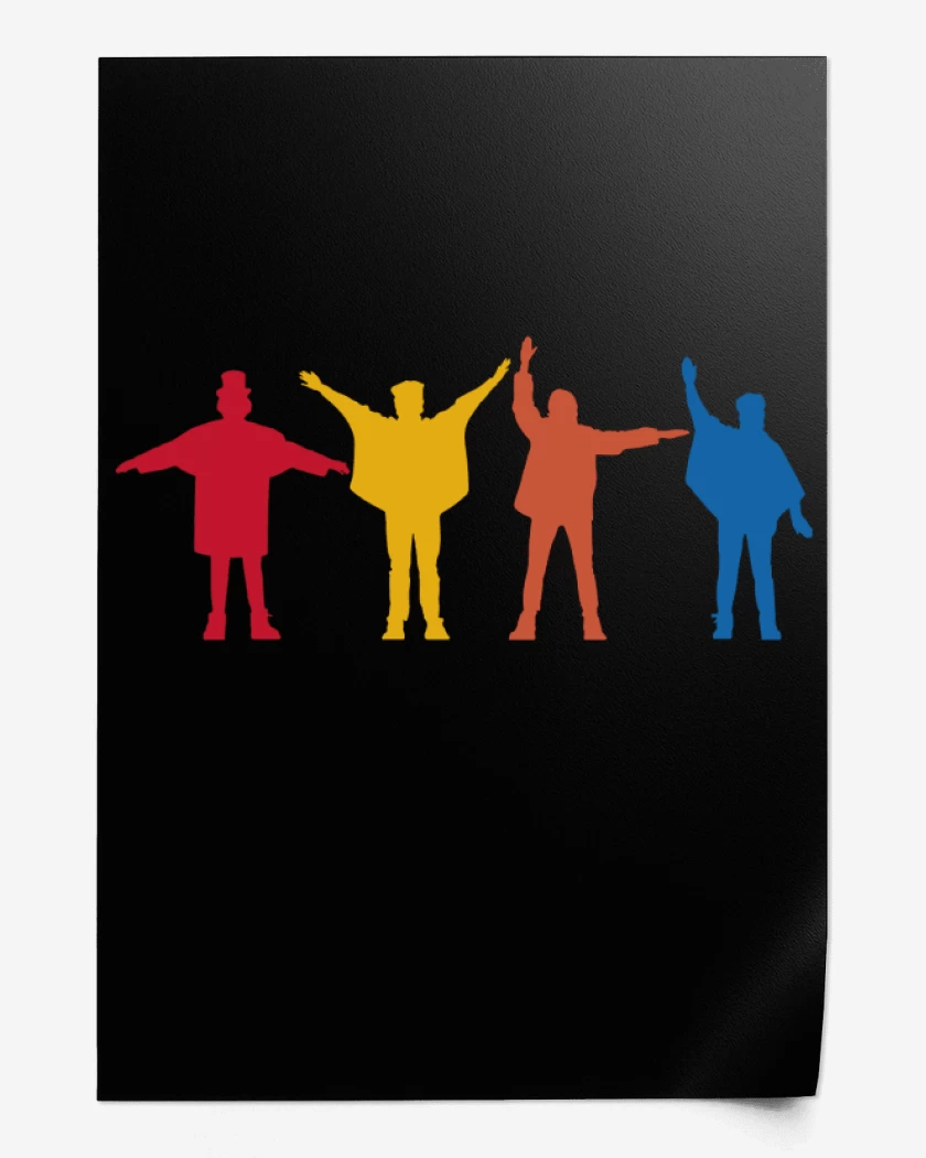 Print The Beatles - Siluetas