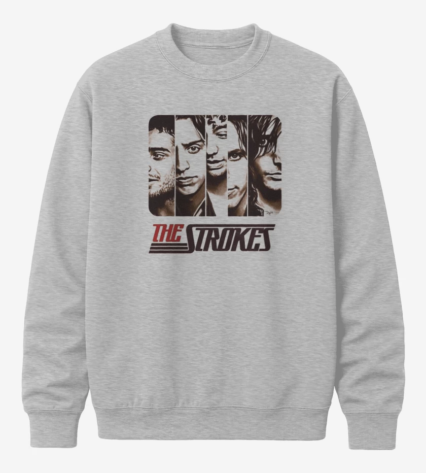 Poleron polo Gris Melange de THE STROKES 2