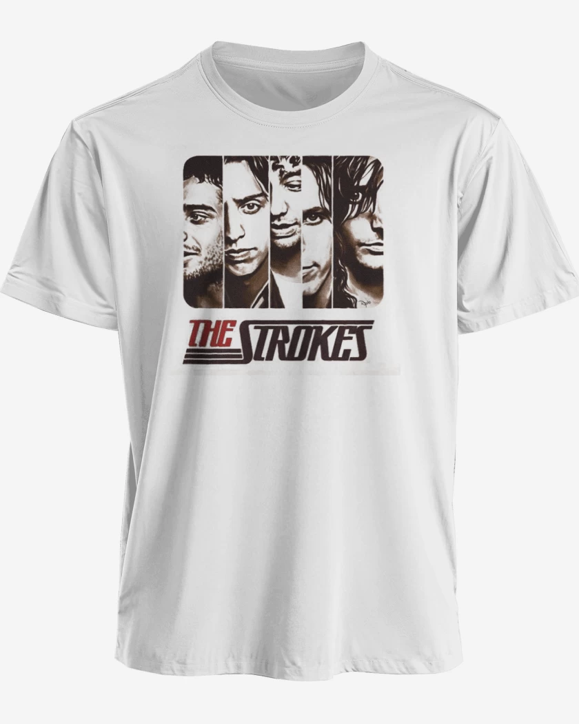 Polera premium Blanco de THE STROKES 2