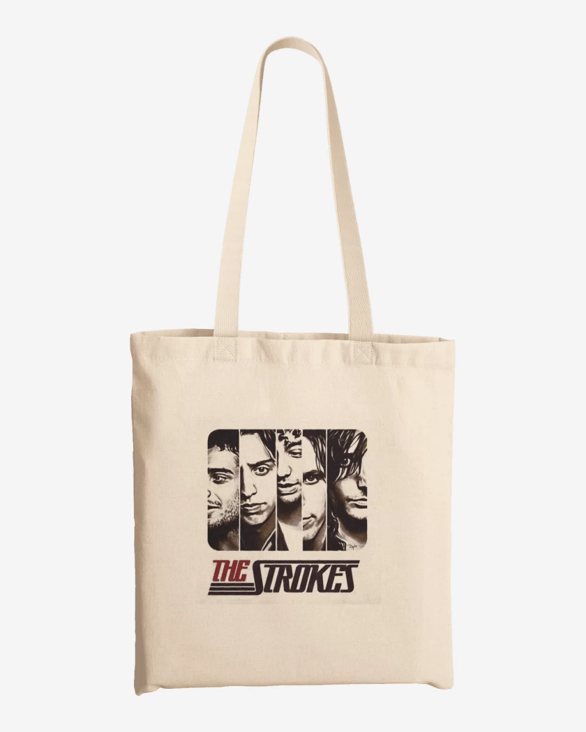 Totebag Blanco de THE STROKES 2