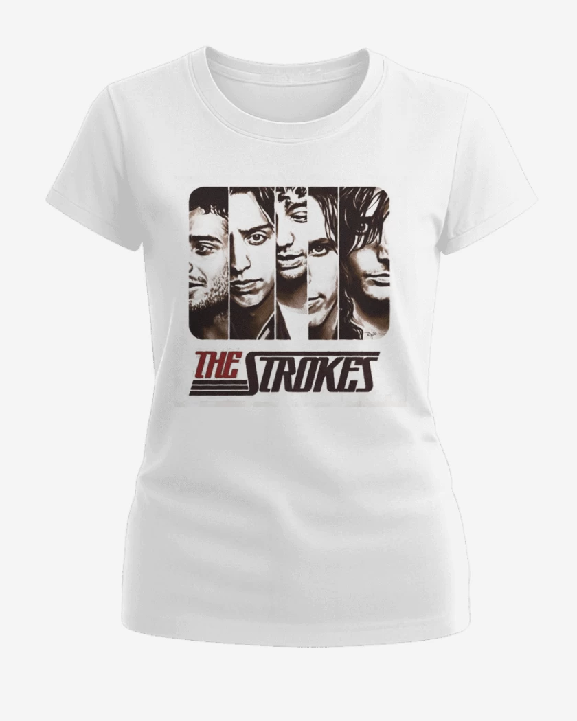 Polera de Mujer Blanco de THE STROKES 2