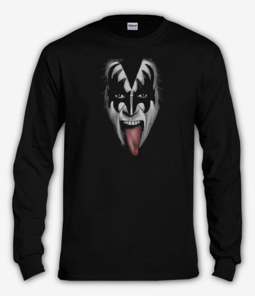 Polera manga larga Negro de KISS 2 