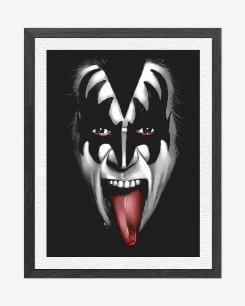 Cuadro decorativo Negro de KISS 2 