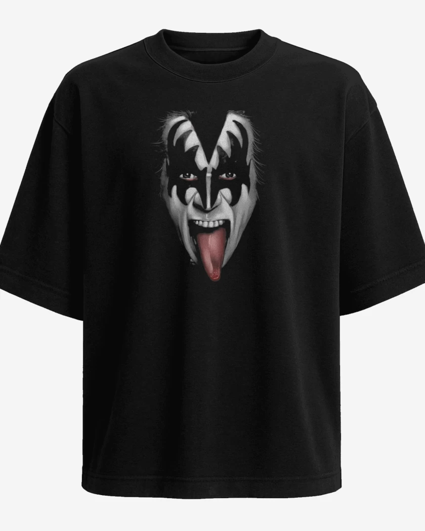 Polera Oversize Negro de KISS 2 