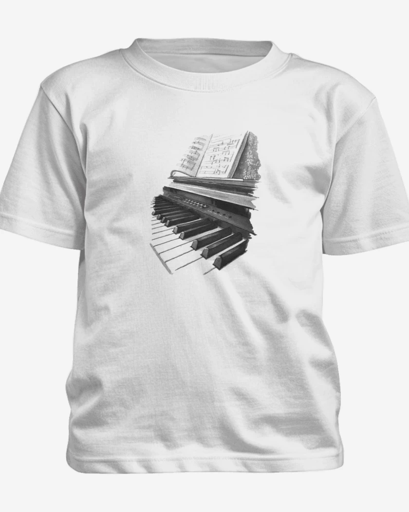 Polera de niño Blanco de PIANO ACUA