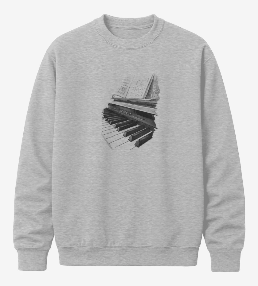 Poleron polo Gris Melange de PIANO ACUA