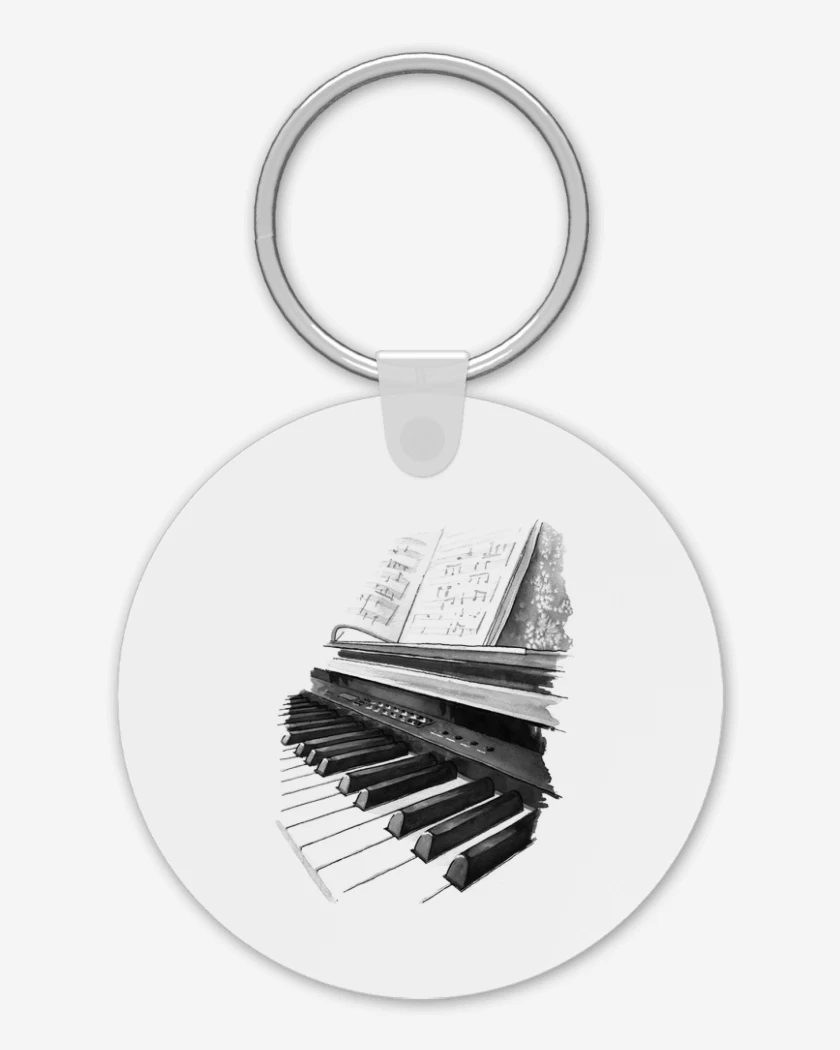 Llavero Blanco de PIANO ACUA
