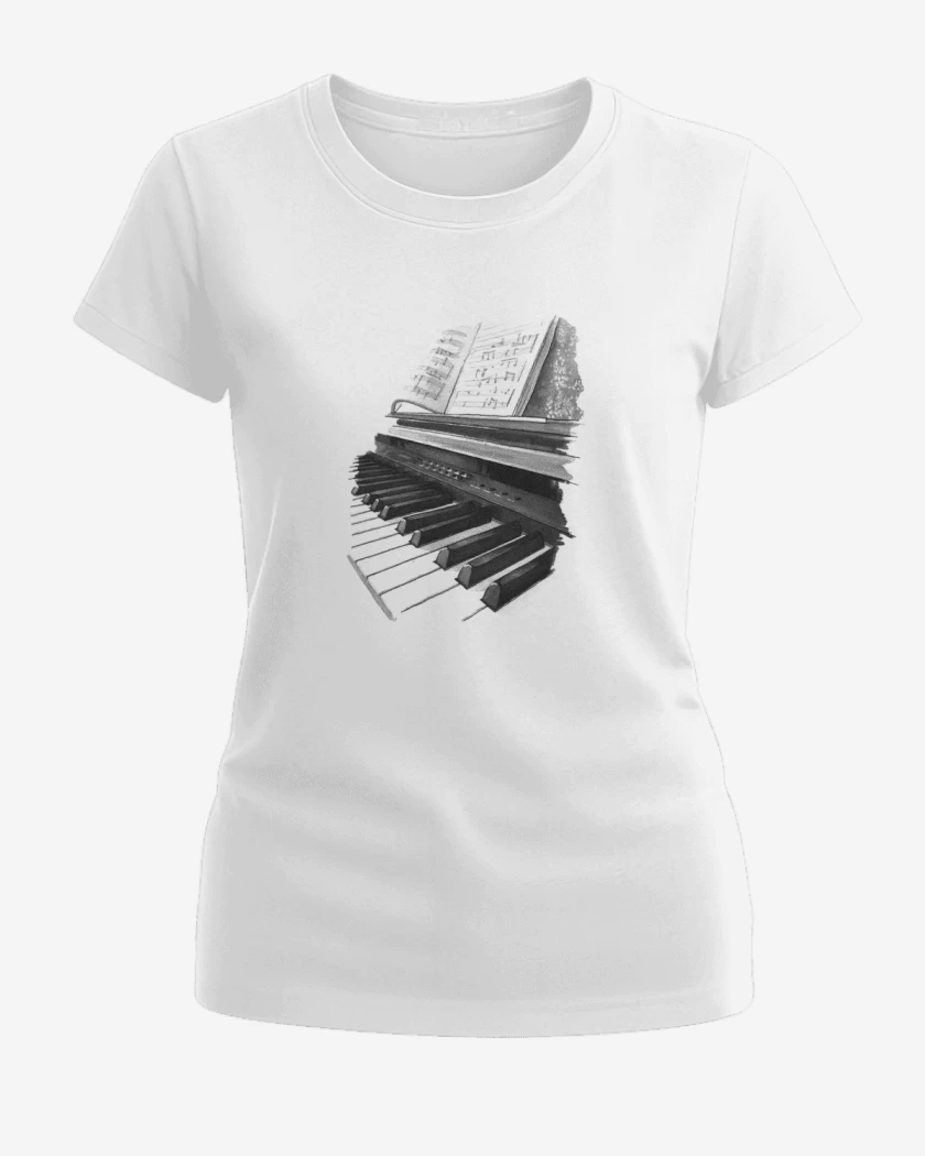 Polera de Mujer Blanco de PIANO ACUA