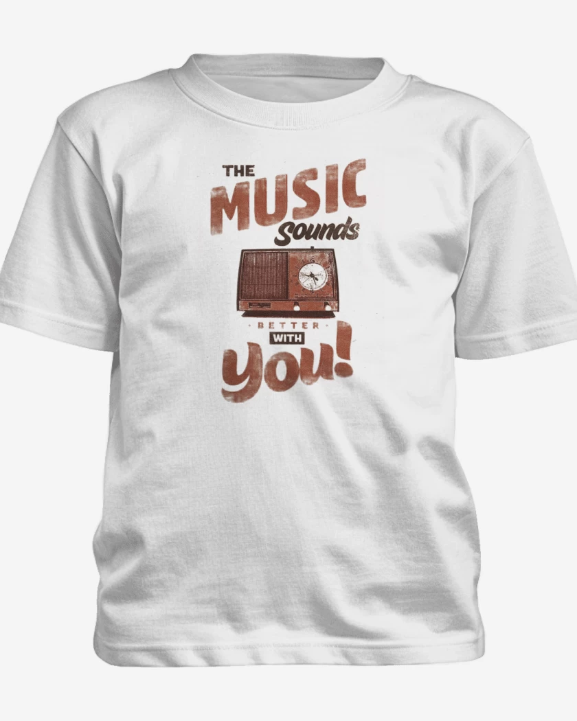 Polera de niño Blanco de MUSIC SOUNDS YOU 