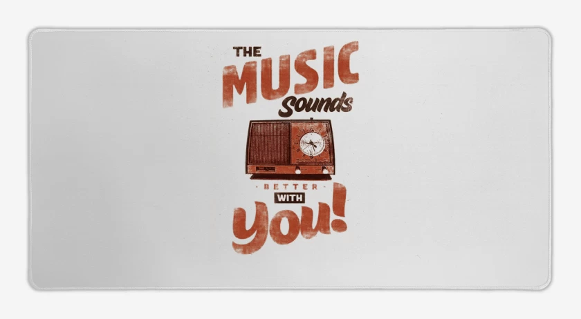 Mouse pad Gamer Blanco de MUSIC SOUNDS YOU 