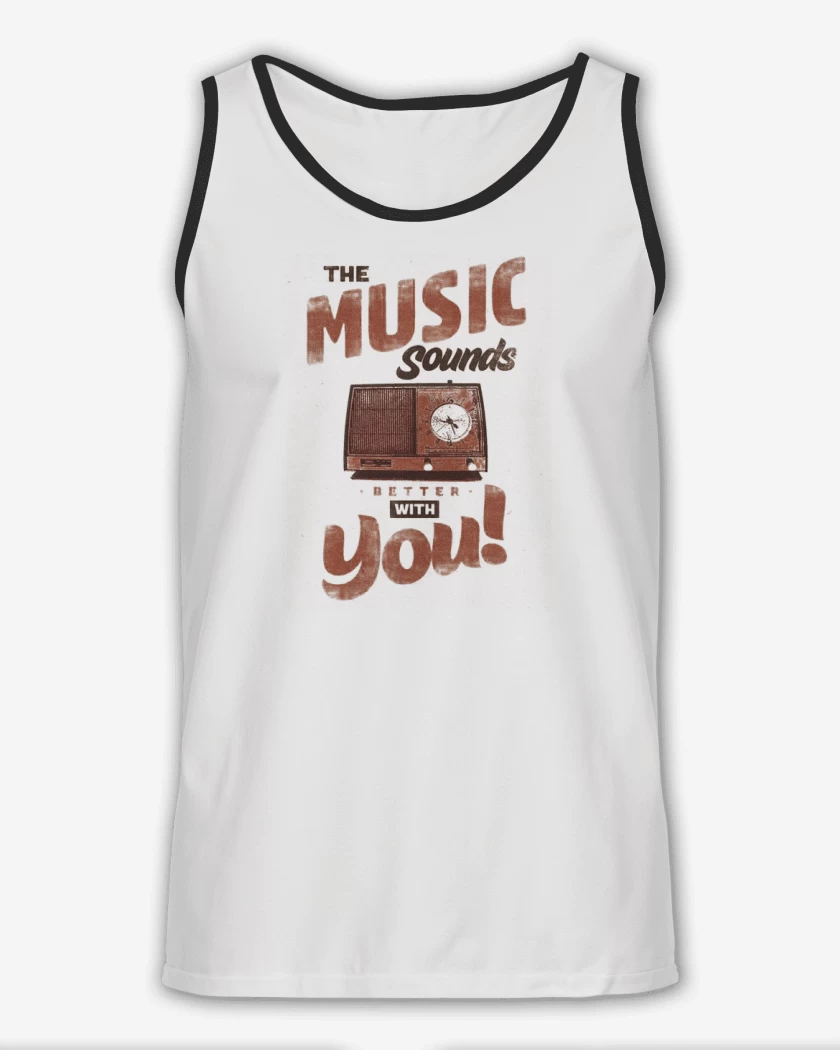 Sudadera Blanco de MUSIC SOUNDS YOU 