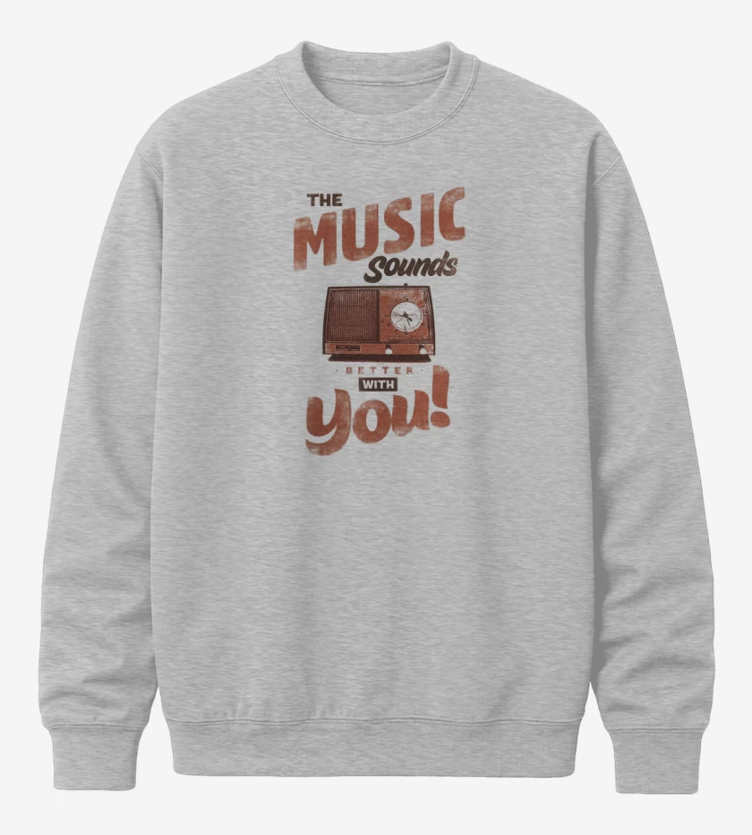 Poleron polo Gris Melange de MUSIC SOUNDS YOU 