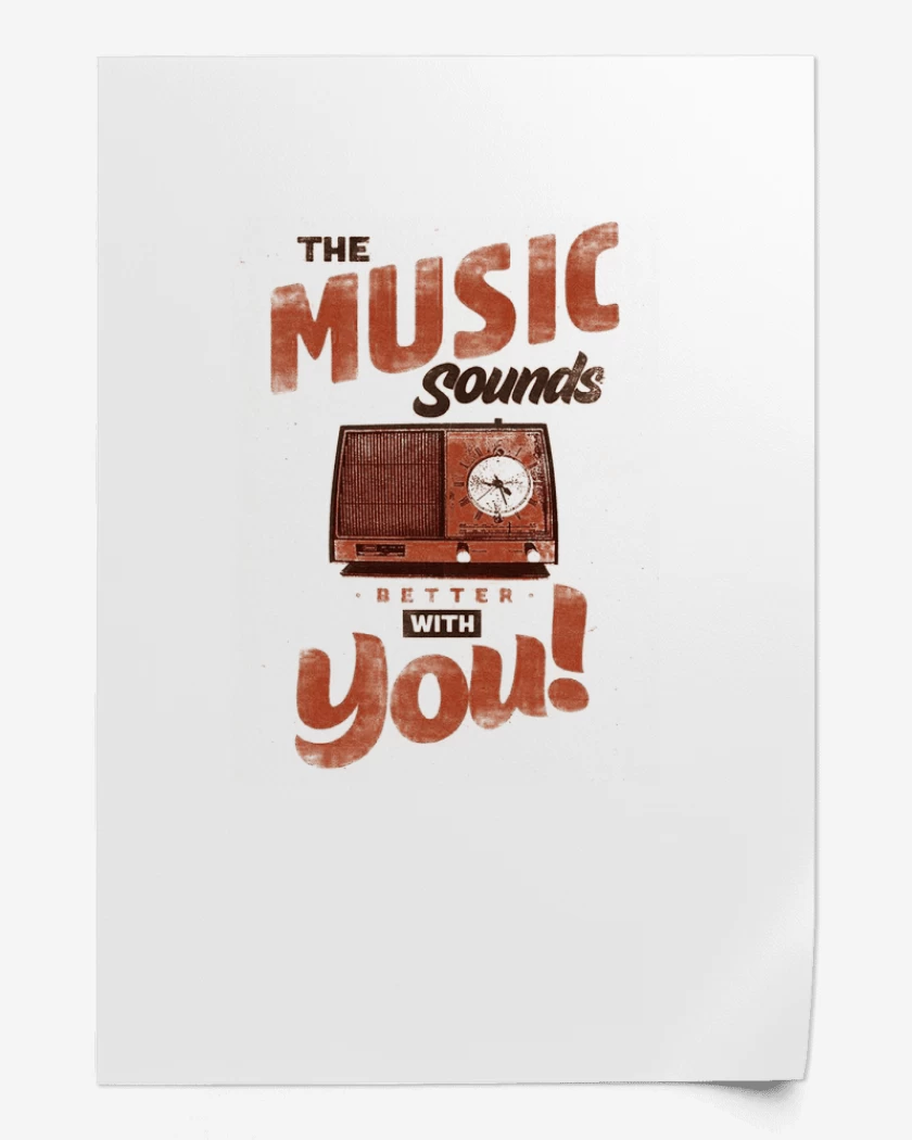 Print Blanco de MUSIC SOUNDS YOU 