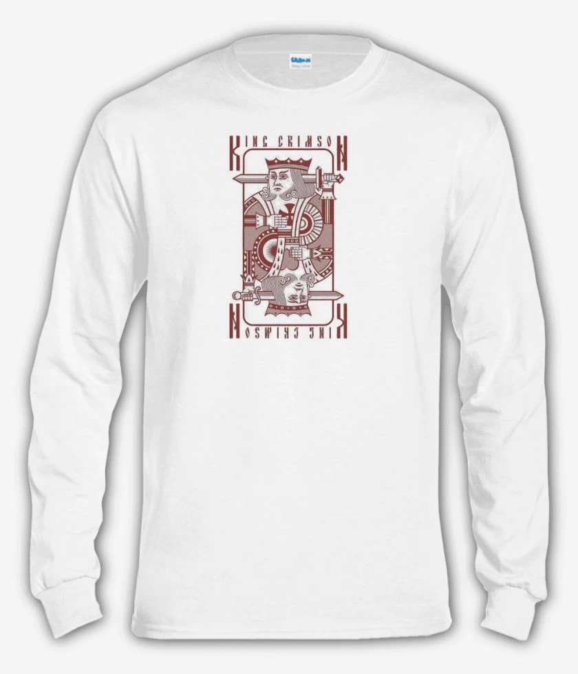 Polera manga larga Blanco de king crimson 1 
