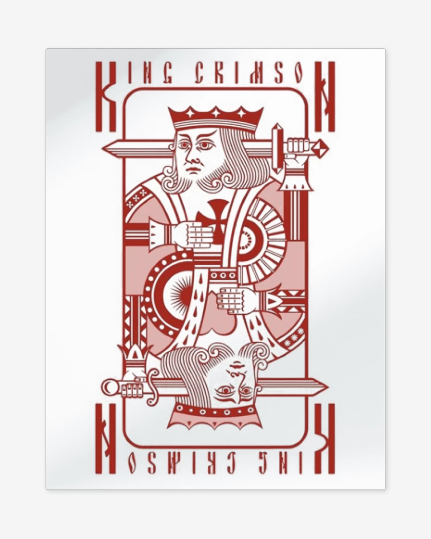 Print metalico Blanco de king crimson 1 