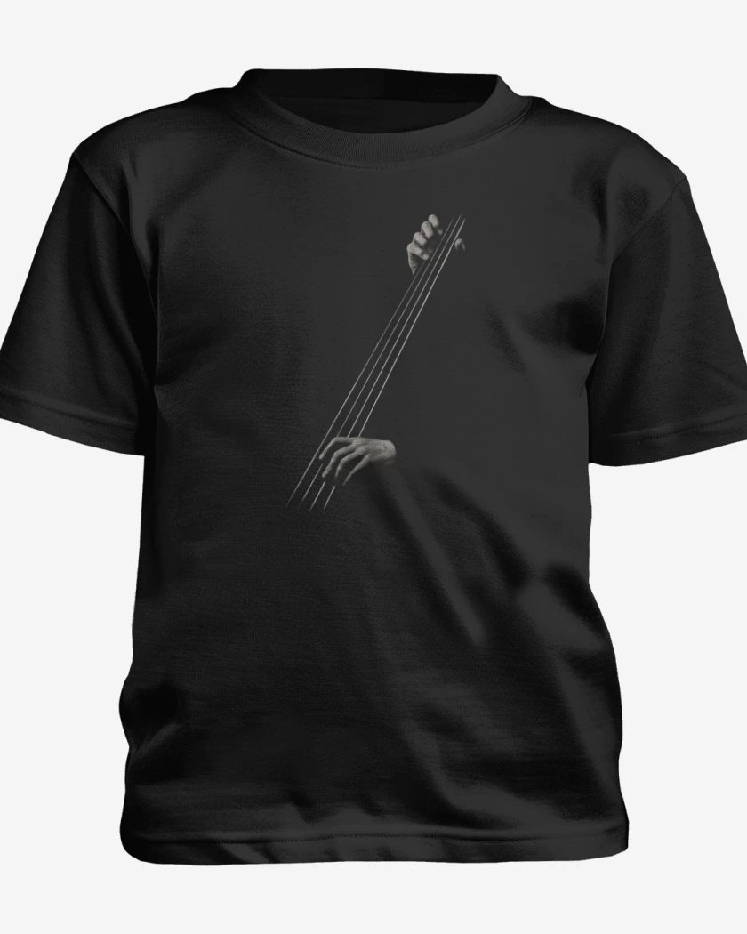 Polera de niño Negro de CONTRABAJO MANO 