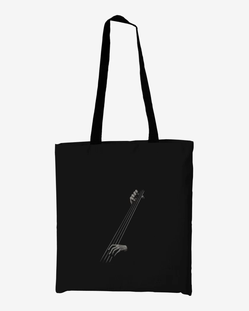 Totebag Negro de CONTRABAJO MANO 