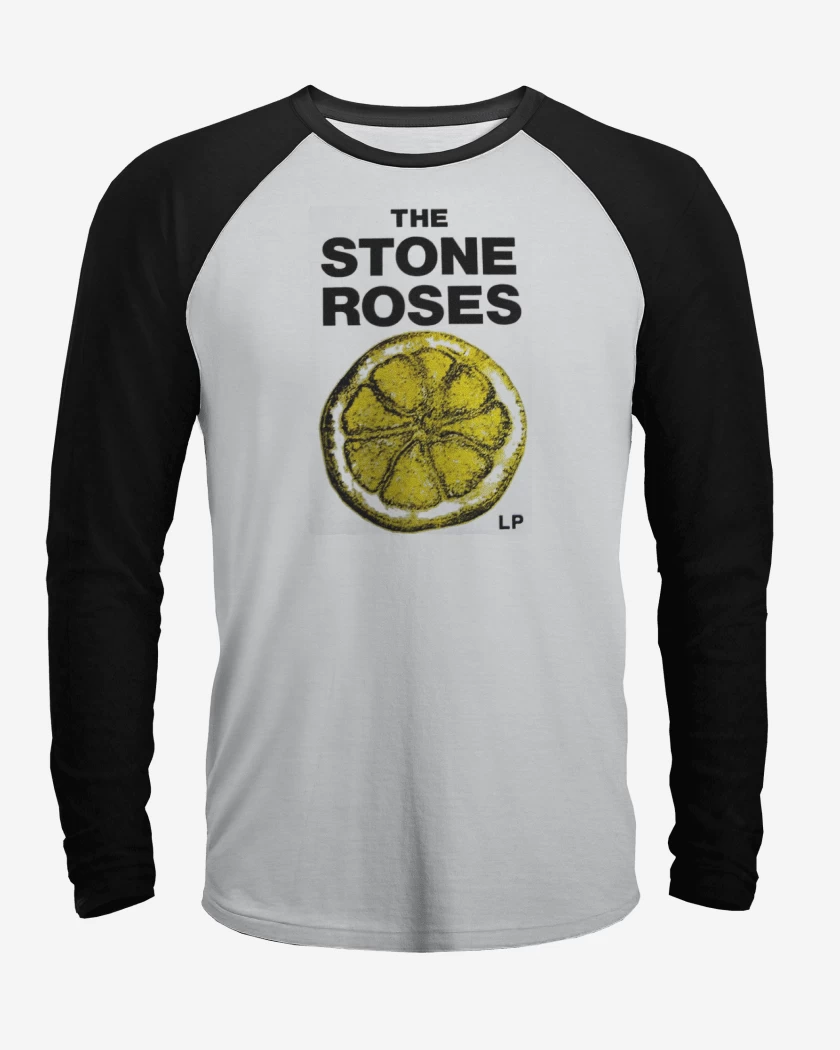 Polera Raglan Blanco / Negro de THE STONE ROSES LP