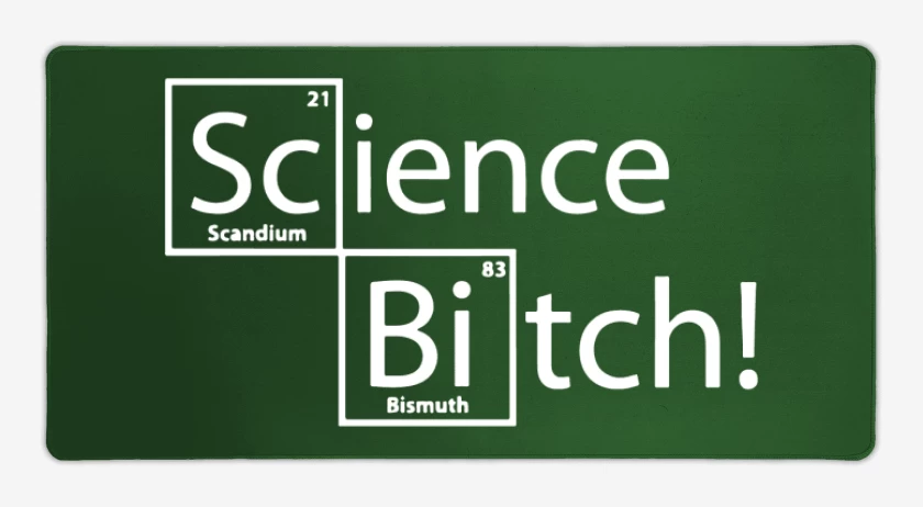 Mouse pad Gamer Verde jade de Science Bitch!