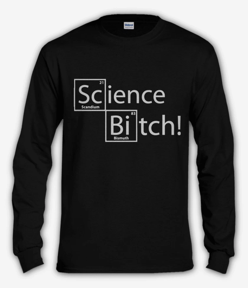Polera manga larga Science Bitch!