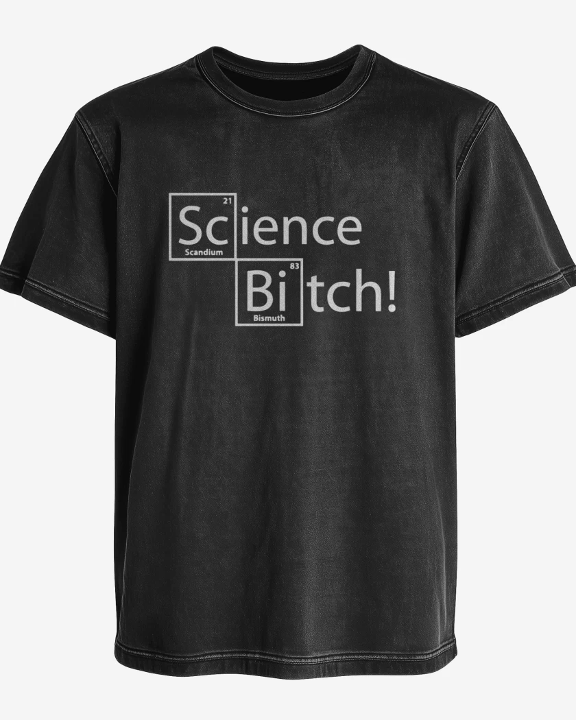 Polera desgastada Science Bitch!
