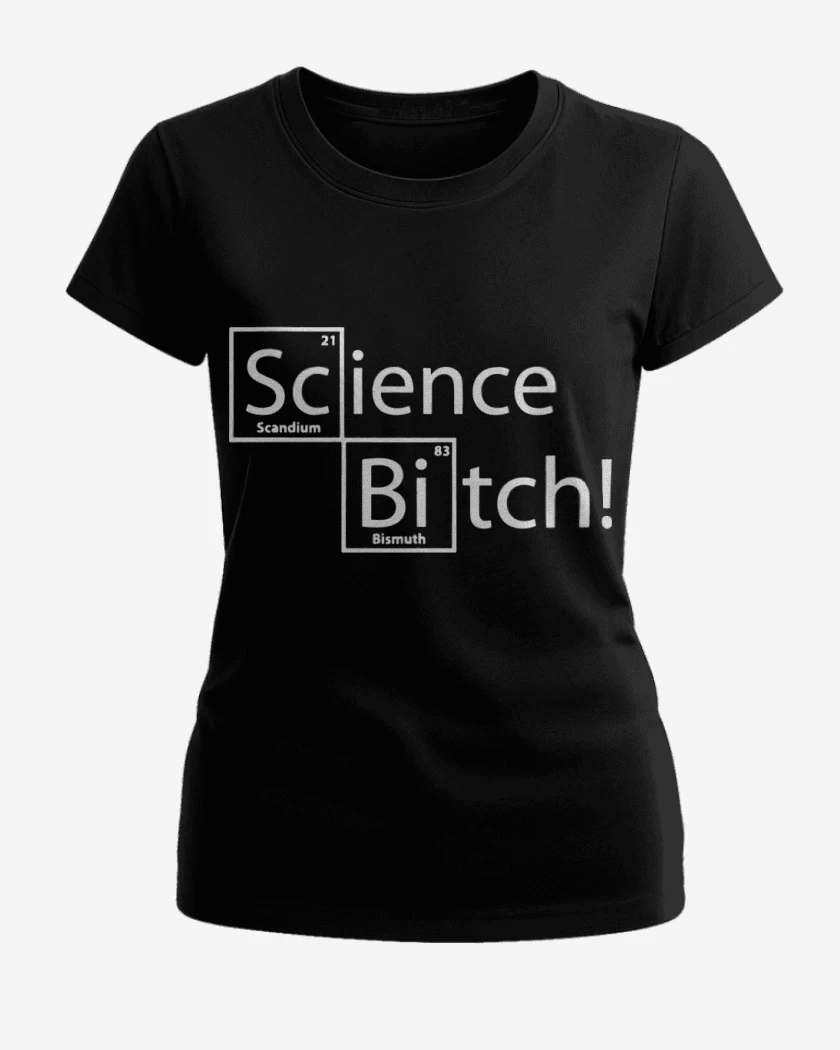Polera de Mujer Negro de Science Bitch!