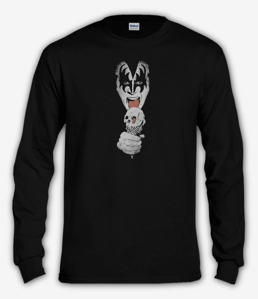 Polera manga larga Negro de KISS 3