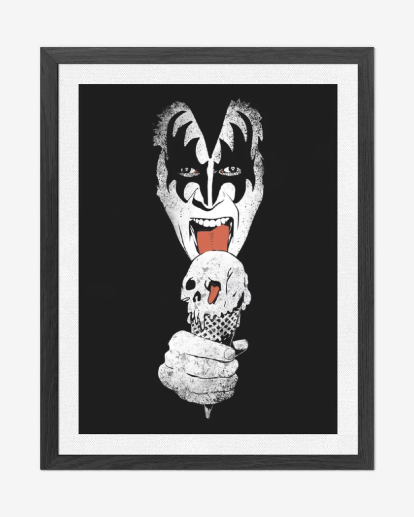 Cuadro decorativo Negro de KISS 3