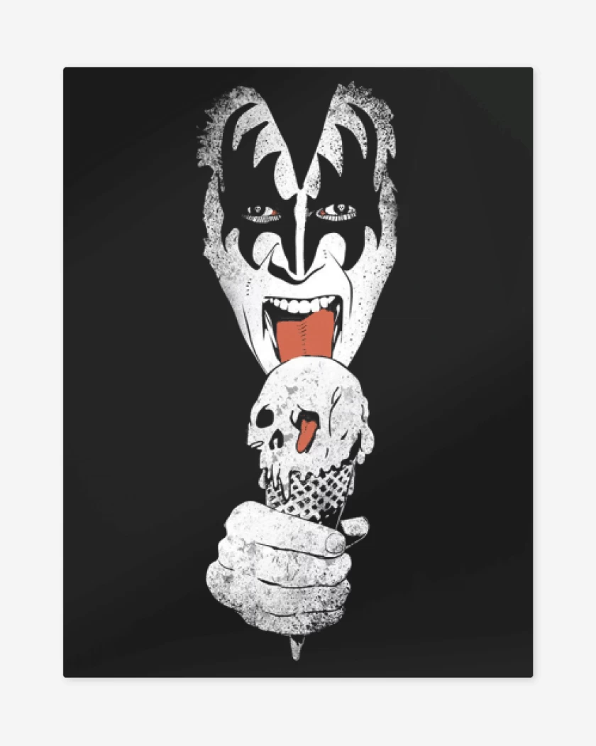 Print metalico Negro de KISS 3
