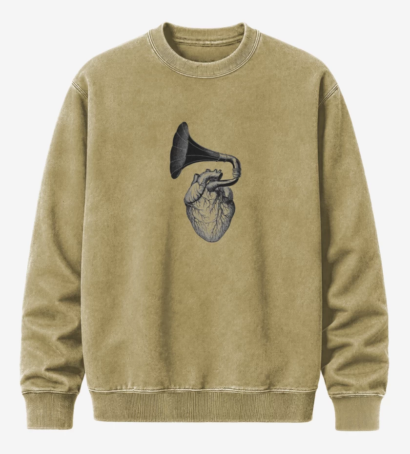 Poleron Polo Acid Wash Beige de VITROCORAZON