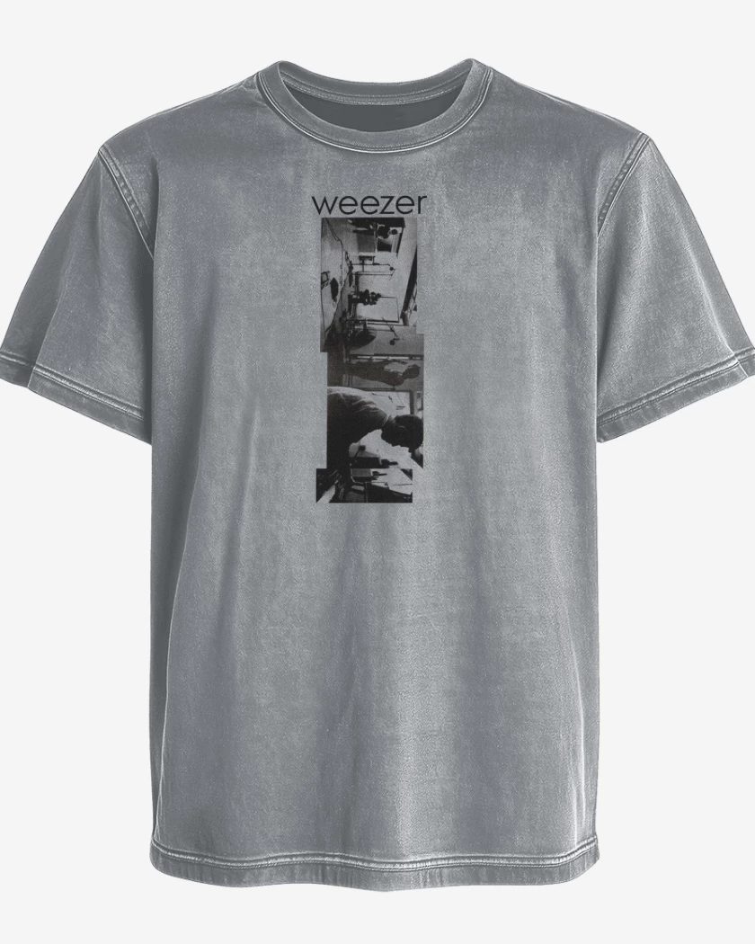 Polera desgastada Gris Melange de WEEZER 1
