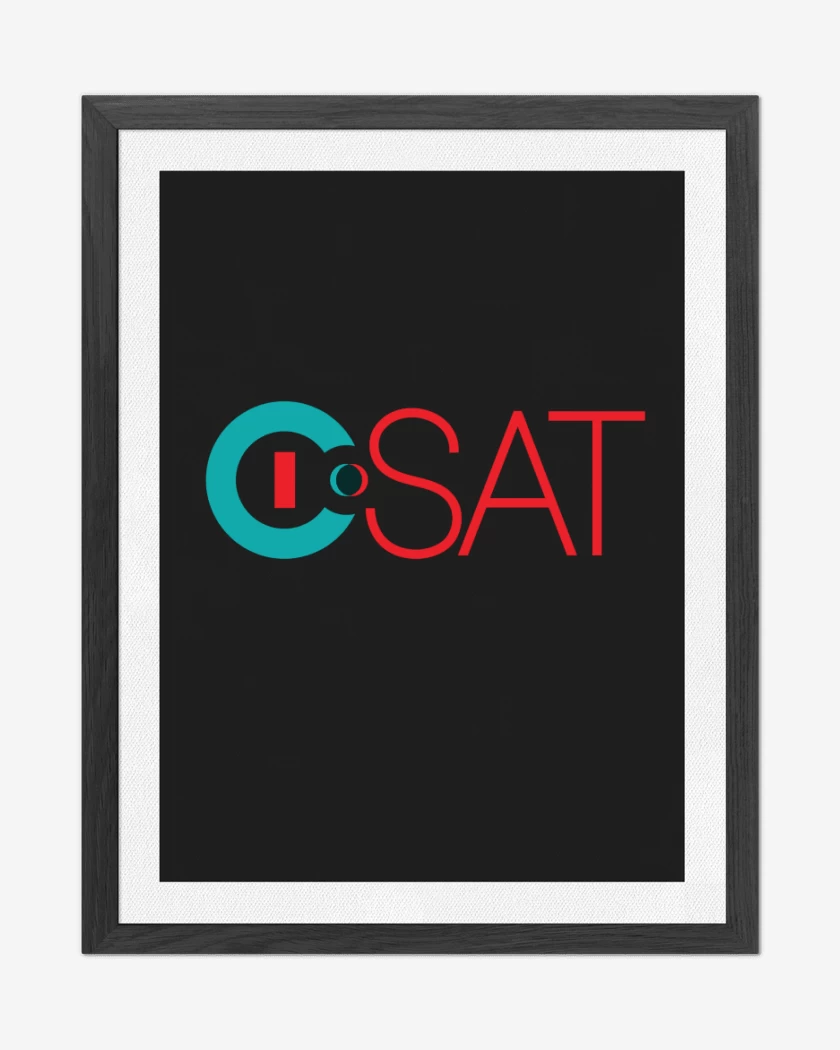 Cuadro decorativo Negro de I-SAT