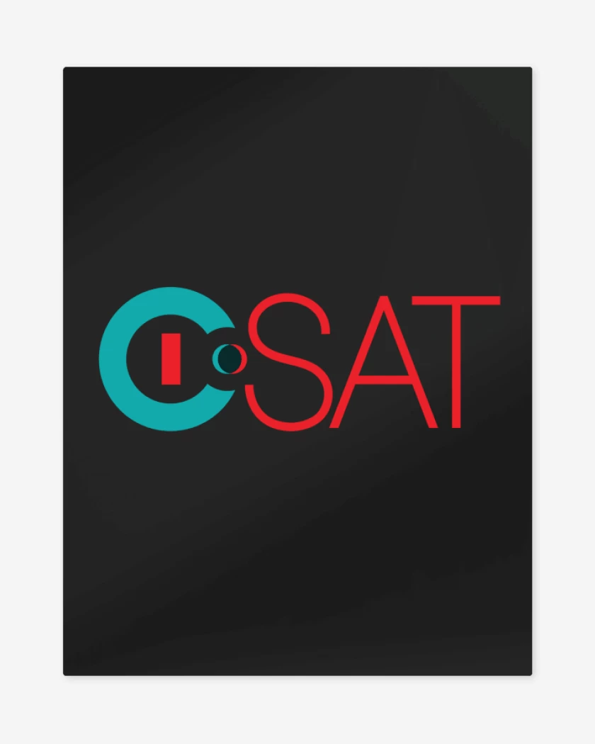 Print metalico Negro de I-SAT