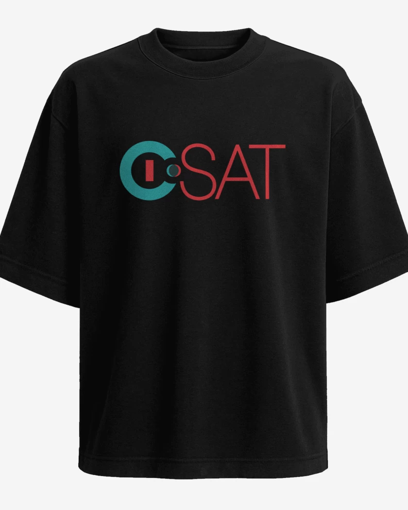 Polera Oversize Negro de I-SAT
