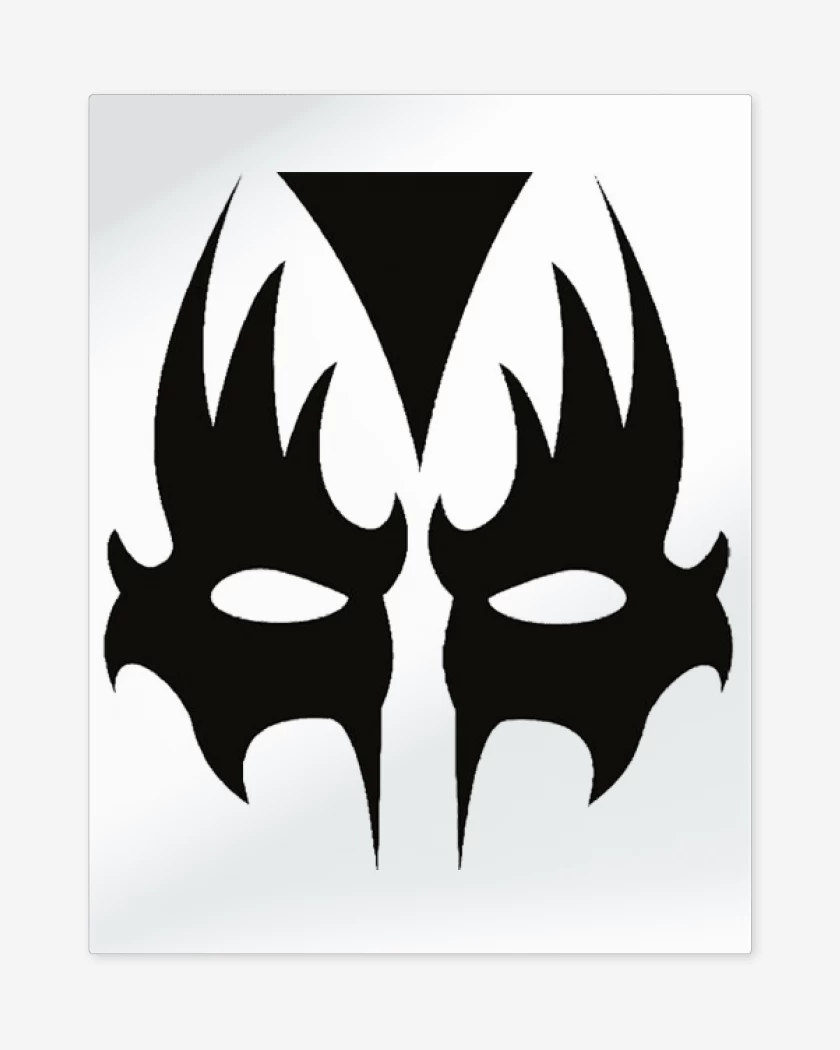 Print metalico Blanco de KISS 4 