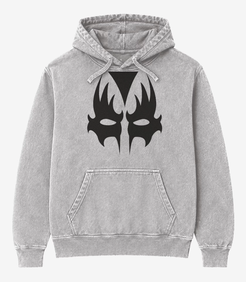 Poleron Canguro Acid Wash Gris Melange de KISS 4 